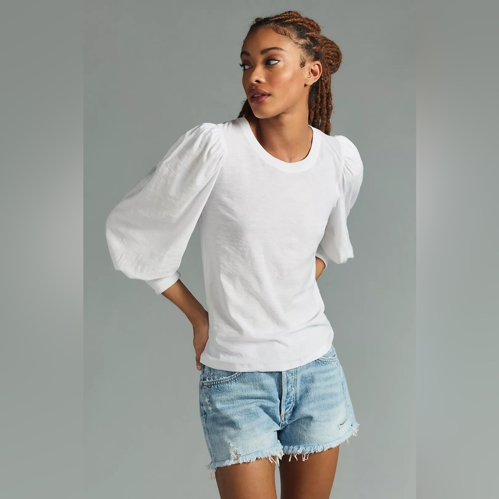 NATION LTD LOREN PUFF SLEEVE TEE